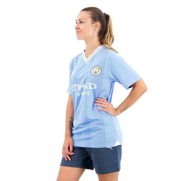Puma Koti Lyhythihainen T-paita Mcfc 23/24 Sininen XS
