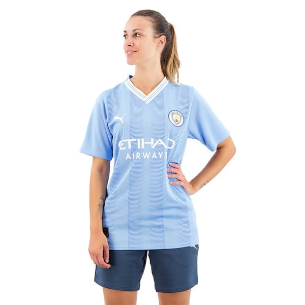 Puma Koti Lyhythihainen T-paita Mcfc 23/24 Sininen XS