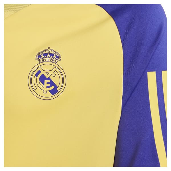 Adidas Junior Kortærmet T-shirt Træning Real Madrid 23/24 Gul 7-8 Years
