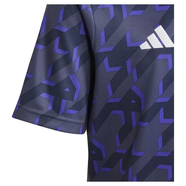 Adidas Junior Kortærmet T-shirt Pre Match Real Madrid 23/24 Blå 7-8 Years