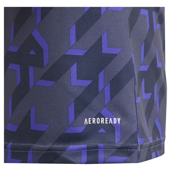 Adidas Junior Kortærmet T-shirt Pre Match Real Madrid 23/24 Blå 7-8 Years
