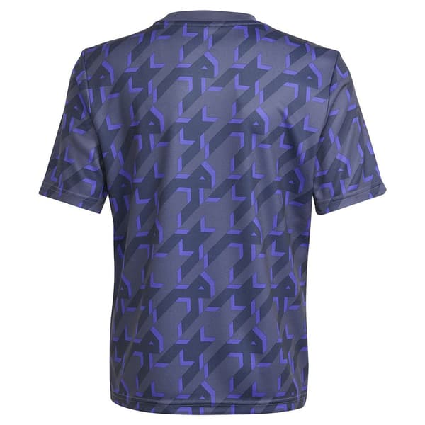 Adidas Junior Kortærmet T-shirt Pre Match Real Madrid 23/24 Blå 7-8 Years
