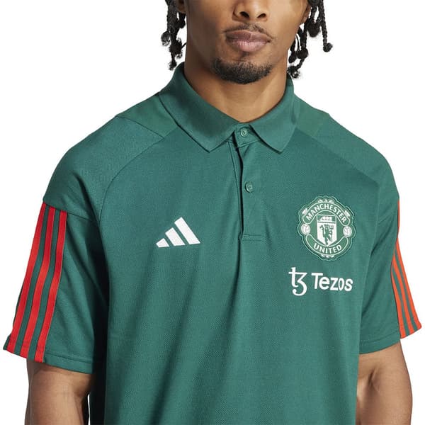 Adidas Kortärmad Poloträning Manchester United 23/24 Grönt L