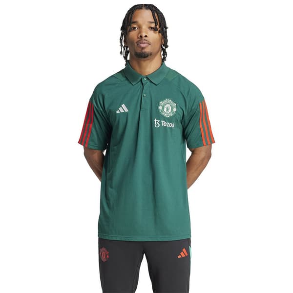 Adidas Kortærmet Polo Træning Manchester United 23/24 Grøn M