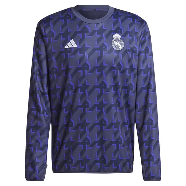 Adidas Långärmad T-shirt Pre Match Real Madrid 23/24 Blå M