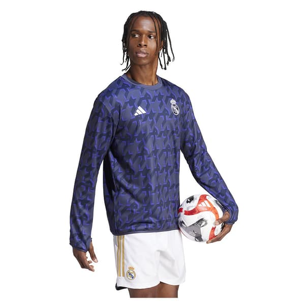 Adidas Långärmad T-shirt Pre Match Real Madrid 23/24 Blå M