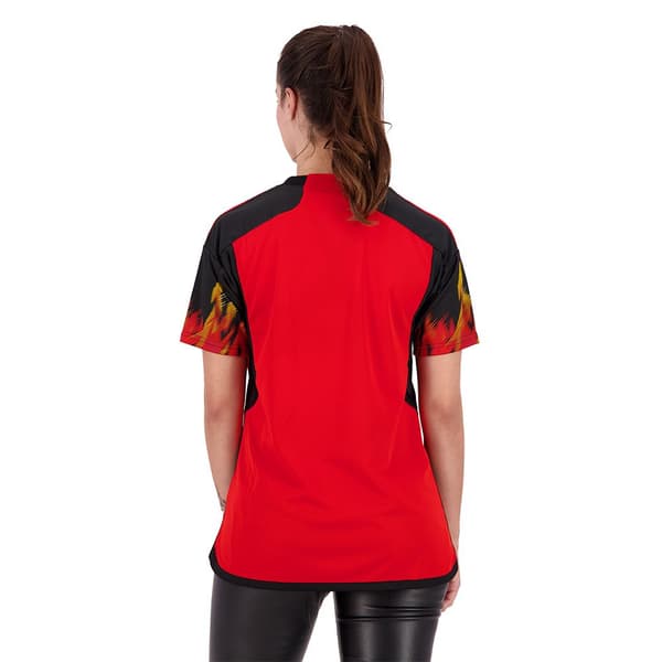 Adidas Kvinde Kortærmet T-shirt Hjem Belgium 22/23 Rød XS