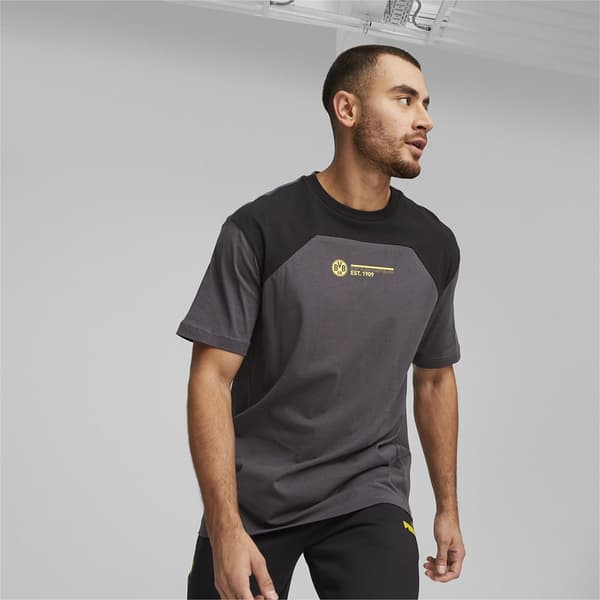 Puma Kortärmad T-shirt Bvb Football Culture Grå XL Man