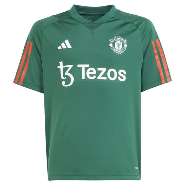 Adidas Nuorten Lyhythihainen T-paita Koulutus Manchester United 23/24 Vihreä 7-8 Years
