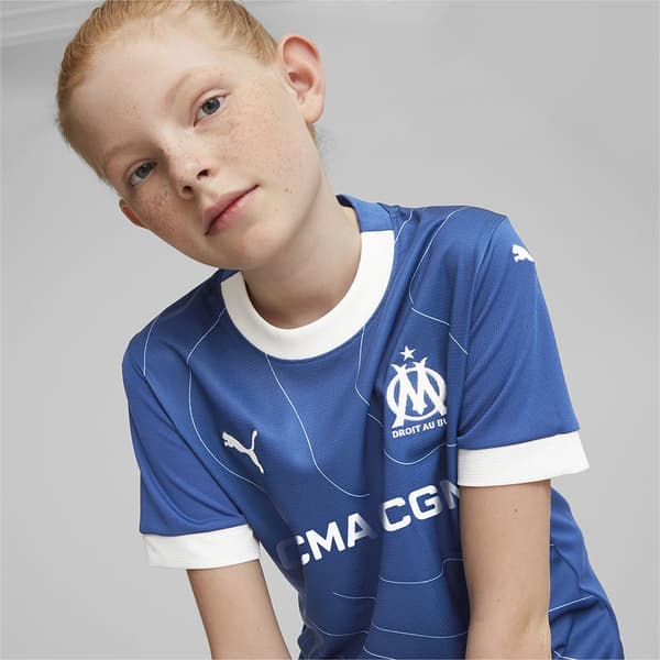Puma Kortärmad T-shirt Om Away Replica Blå 11-12 Years
