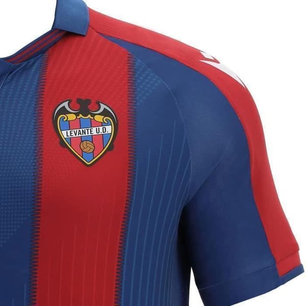 Hemmatrioj för Damer - Levante UD - 2020/21 - Röd/Blå - Kortärmad - Vuxen