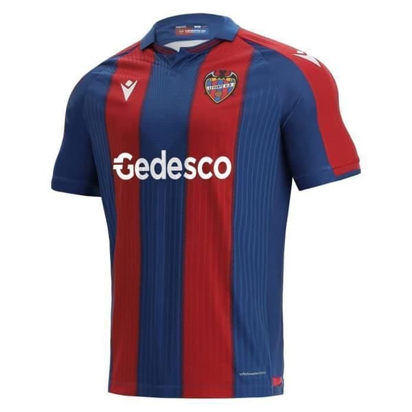 Hemmatrioj för Damer - Levante UD - 2020/21 - Röd/Blå - Kortärmad - Vuxen