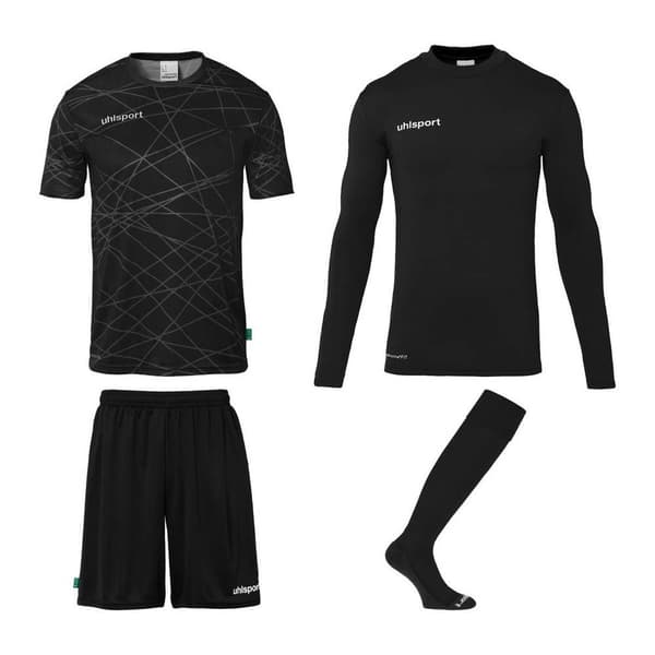 Uhlsport Målmandssæt Prediction Sort 140 cm