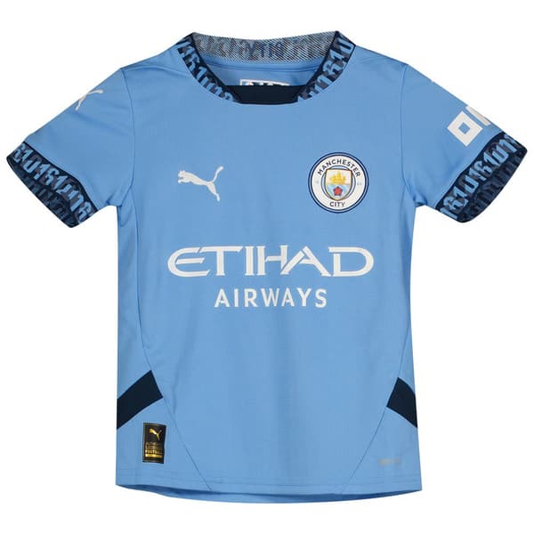 Puma Manchester City Fc Home T-shirt Med Korta ärmar  7-8 Years