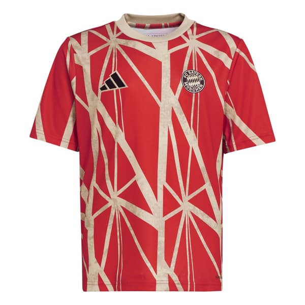 Adidas Fc Bayern Munich 24/25 Junior-ikäisten Ottelua Edeltävä Lyhythihainen T-paita  13-14 Years