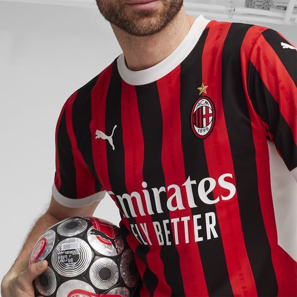 Puma Ac Milan Home T-shirt Med Korte ærmer  L
