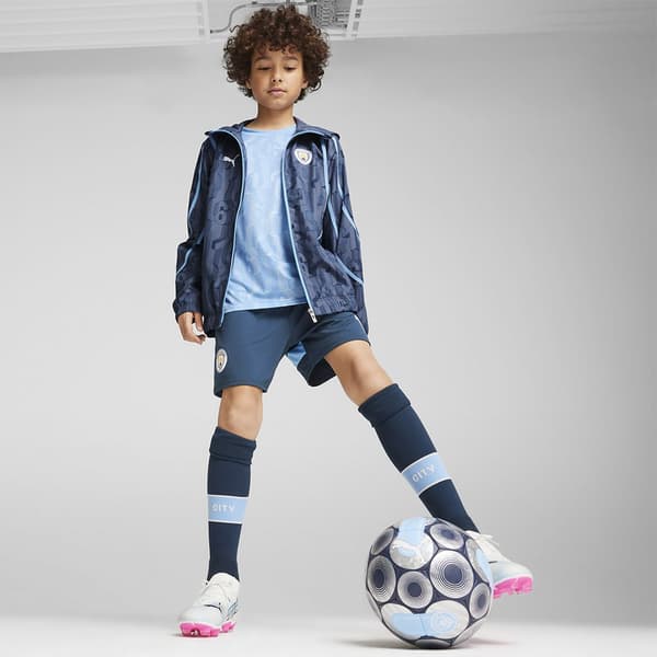 Puma Manchester City Fc Prematch Hættetrøje Blå 5-6 Years