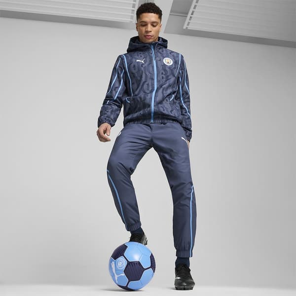 Puma Manchester City Fc Prematch Hættetrøje Blå XL