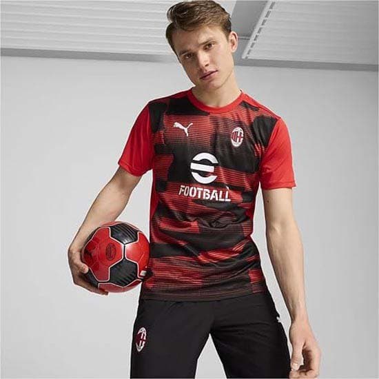 Puma Ac Milan Prematch T-shirt Med Korta ärmar XS