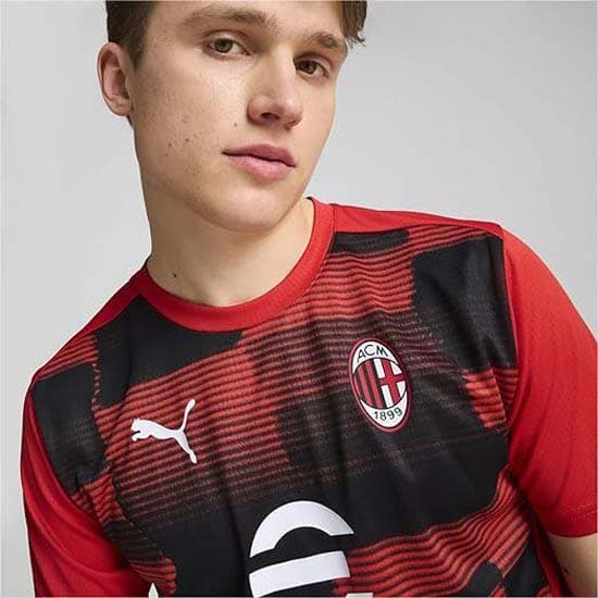 Puma Ac Milan Prematch T-shirt Med Korta ärmar XS