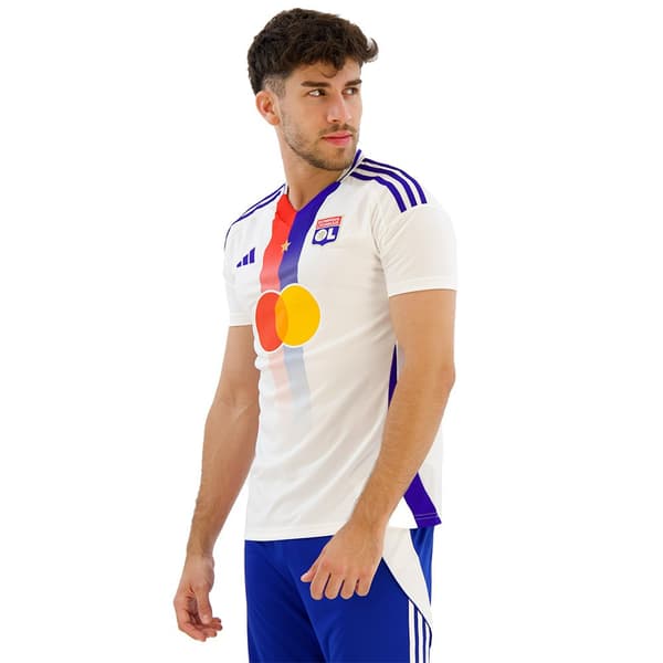 Adidas Olympique Lyon 24/25 Lyhythihainen Kotipaita Valkoinen L