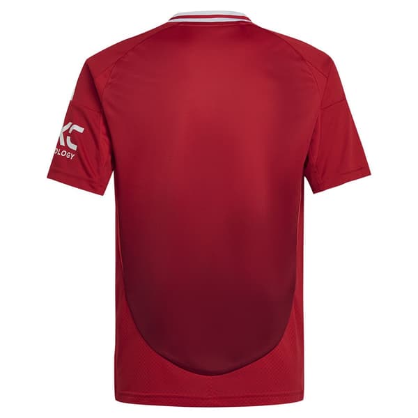Adidas Manchester United 24/25 Junior Hem Kortärmad T-shirt  13-14 Years