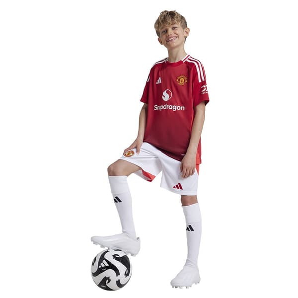 Adidas Manchester United 24/25 Junior Hem Kortärmad T-shirt  13-14 Years