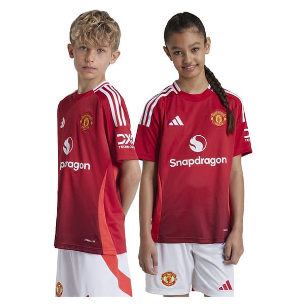 Adidas Manchester United 24/25 Junior-koti Lyhythihainen T-paita  9-10 Years