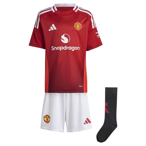 Adidas Manchester United 24/25 Børnenes Hjemmelegesæt  3-4 Years