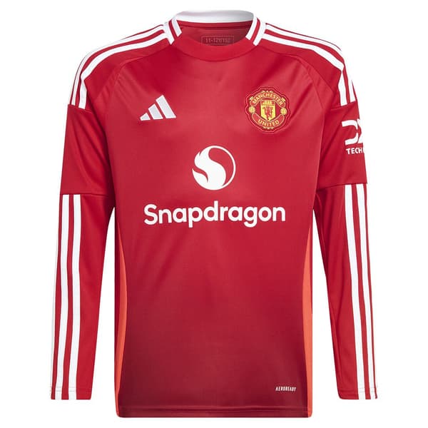 Adidas Manchester United 24/25 Junior Hem Långärmad T-shirt  15-16 Years
