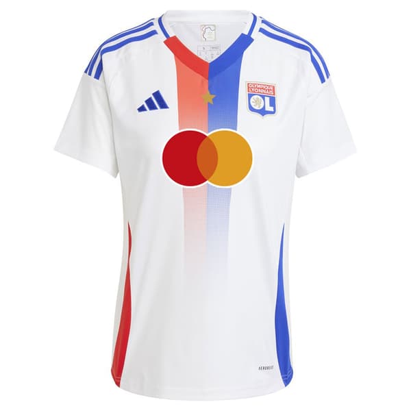 Adidas Olympique Lyon 24/25 Lyhythihainen Kotipaita Valkoinen XS