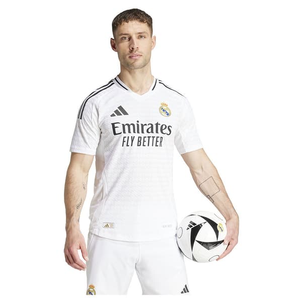Adidas Real Madrid Authentic 24/25 Lyhythihainen Kotipaita Valkoinen L