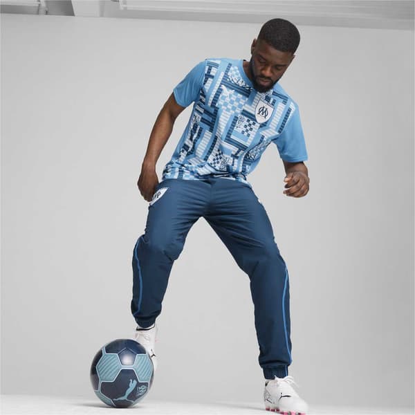 Puma Olympique Marseille Prematch T-shirt Med Korta ärmar Blå S
