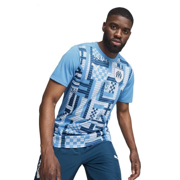 Puma Olympique Marseille Prematch T-shirt Med Korta ärmar Blå M