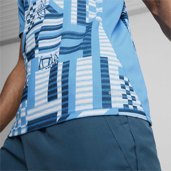 Puma Olympique Marseille Prematch T-shirt Med Korta ärmar Blå L