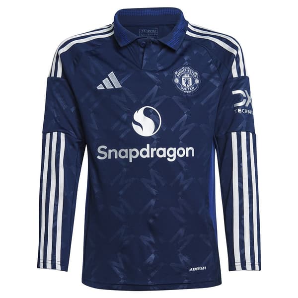 Adidas Manchester United 24/25 Junior Langærmet T-shirt  7-8 Years
