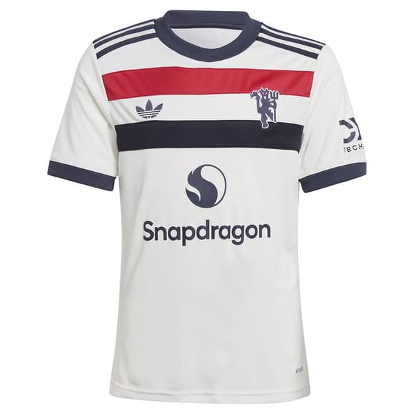 Adidas Manchester United 3 Stripes 24/25 Junior T-shirt Med Kort ärm  13-14 Years
