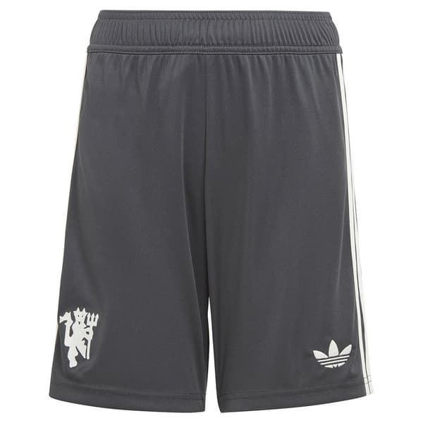 Adidas Manchester United 3 Stripes 24/25 Junior-shorts  7-8 Years