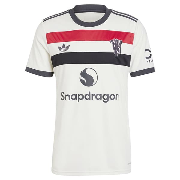 Adidas Manchester United 3 Stripes 24/25 Lyhythihainen T-paita  M