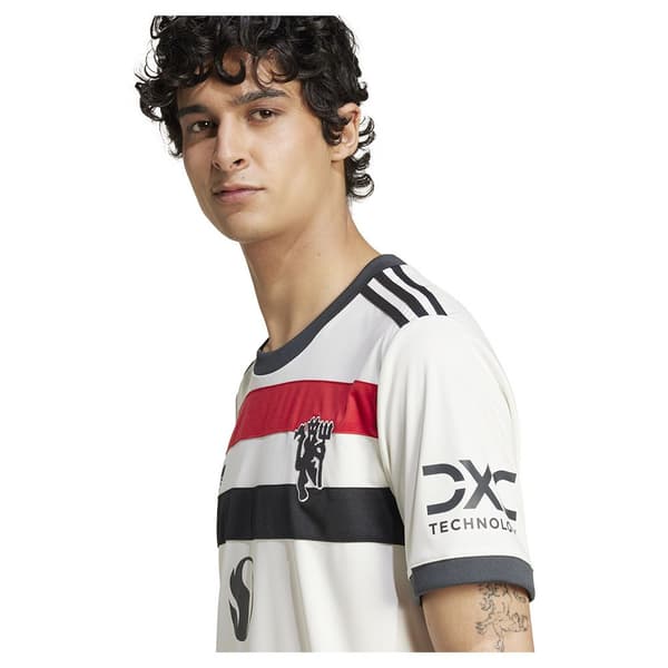 Adidas Manchester United 3 Stripes 24/25 Lyhythihainen T-paita  S