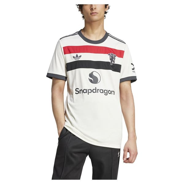 Adidas Manchester United 3 Stripes 24/25 T-shirt Med Korte ærmer  S