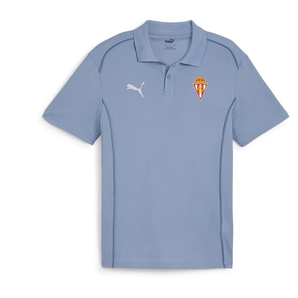 Puma Real Sporting De Gijón Team Final Casuals Kortärmad Polotröja  S