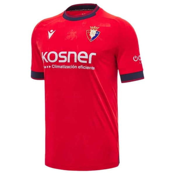 Macron Ca Osasuna 24/25 Junior Kortærmet T-shirt Hjem  7-8 Years