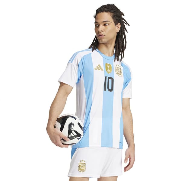 Adidas Argentina Messi 24/25 Korthærmet T-shirt Til Hjemmet Blå S