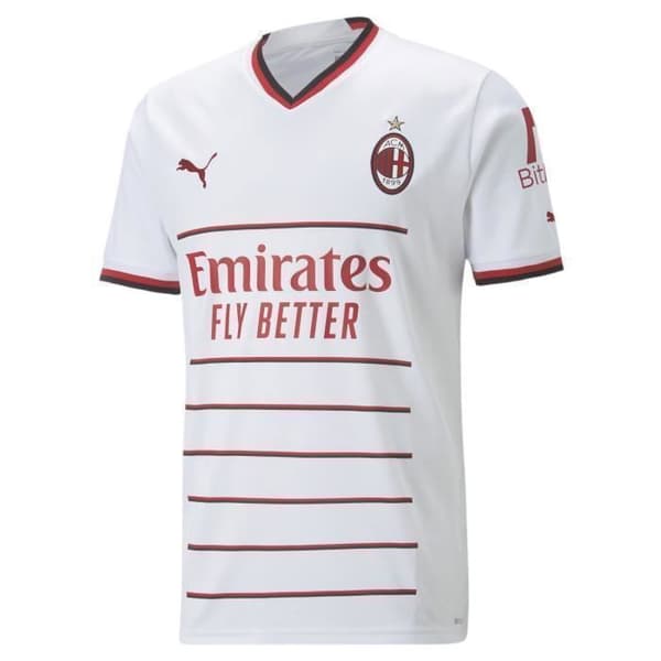 AC Milan bortatröja 2022/23 - vit/röd - S