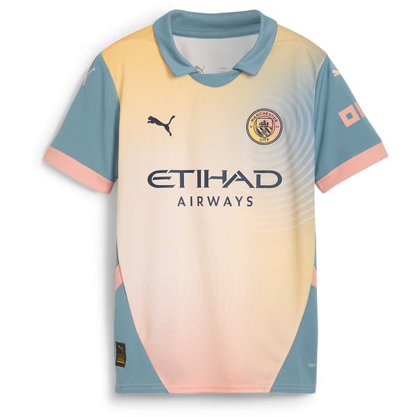 Puma Manchester City Fc Replica Juniori Lyhythihainen T-pait 5-6 Years