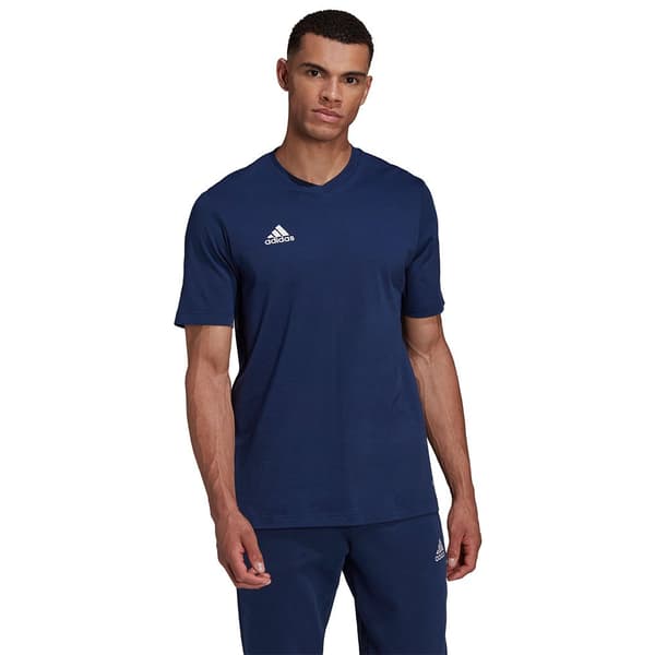 Adidas Entrada 22 T-shirt Med Korta ärmar Blå 2XL / Regular Man