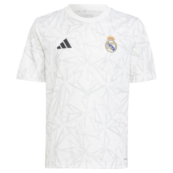 Adidas Real Madrid 24/25 Junior Pre-match T-shirt Med Korte ærmer Hvid 15-16 Years