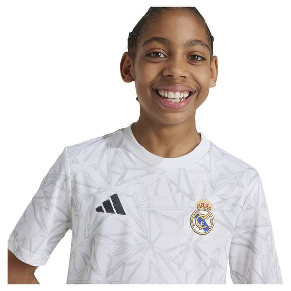 Adidas Real Madrid 24/25 Junior Pre-match T-shirt Med Korte ærmer Hvid 15-16 Years