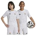 Miniatyrbillede 1 af 7: Adidas Real Madrid 24/25 Junior Pre-match T-shirt Med Korte ærmer Hvid 15-16 Years